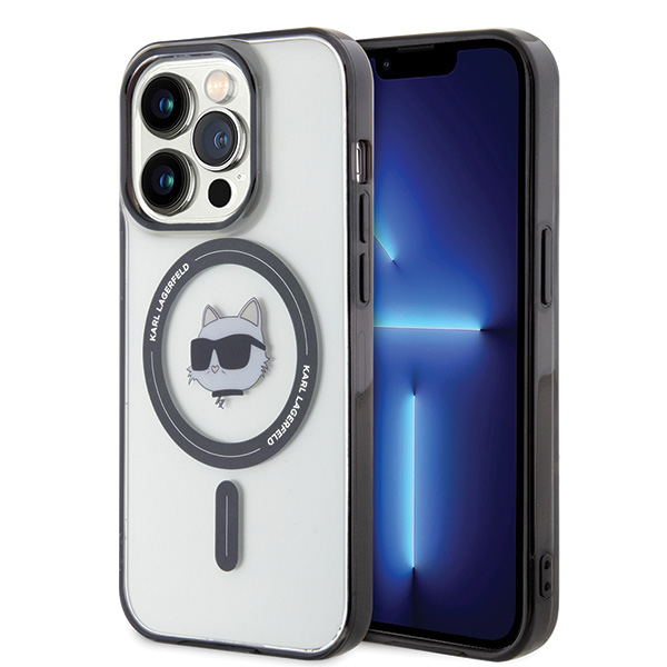Husa iPhone 15 Pro, Karl Lagerfeld IML Choupette, Magsafe, Silicon, Transparent Husa iPhone 15 Pro, Karl Lagerfeld IML Choupette, Magsafe, Silicon, Transparent - imagine 2