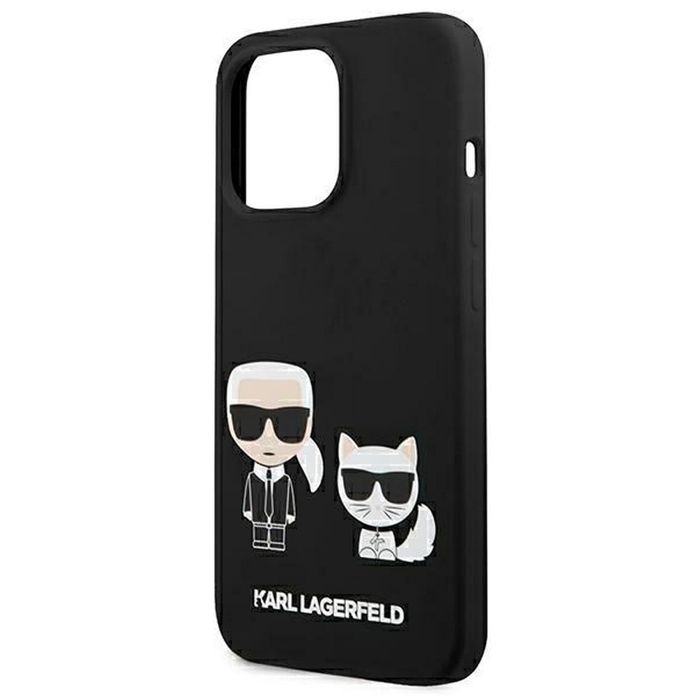 Husa iPhone 13 Pro, Karl Lagerfeld, Karl and Choupette, Magsafe, Silicon, Negru Husa iPhone 13 Pro, Karl Lagerfeld, Karl and Choupette, Magsafe, Silicon, Negru - imagine 7