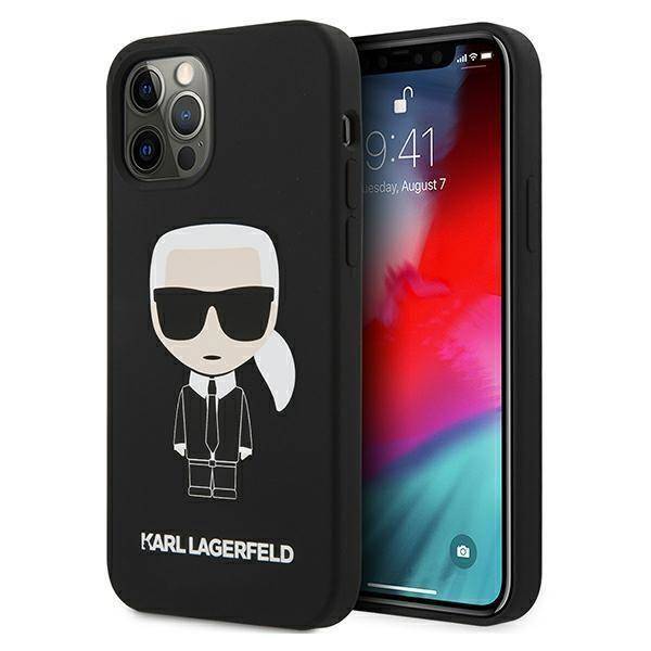 Husa iPhone 12 Pro Max, Karl Lagerfeld, Silicon, Negru Husa iPhone 12 Pro Max, Karl Lagerfeld, Silicon, Negru - imagine 4