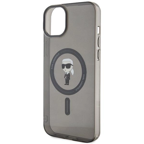 Husa iPhone 15 Plus, Karl Lagerfeld, IML Iconic, MagSafe, Negru Husa iPhone 15 Plus, Karl Lagerfeld, IML Iconic, MagSafe, Negru - imagine 6
