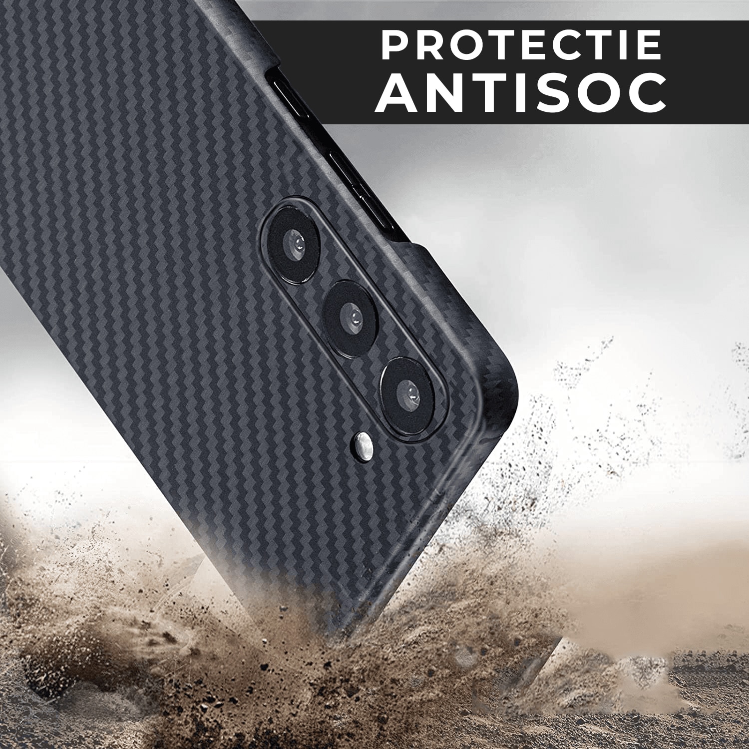 Husa Daden® din fibra de aramida/kevlar pentru Samsung S23 Plus, Protectie Antisoc, Camera Ultra Safe, Negru Husa Daden® din fibra de aramida/kevlar pentru Samsung S23 Plus, Protectie Antisoc, Camera Ultra Safe, Negru - imagine 6
