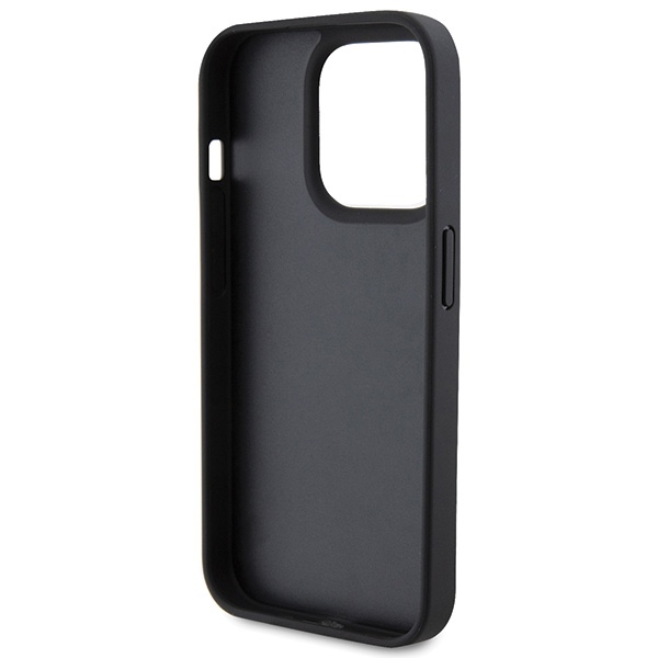 Husa pentru iPhone 15 Pro Karl Lagerfeld, Hot Stamp Metal Logo, Piele Monogram, Hardcase, Negru Husa pentru iPhone 15 Pro Karl Lagerfeld, Hot Stamp Metal Logo, Piele Monogram, Hardcase, Negru - imagine 4