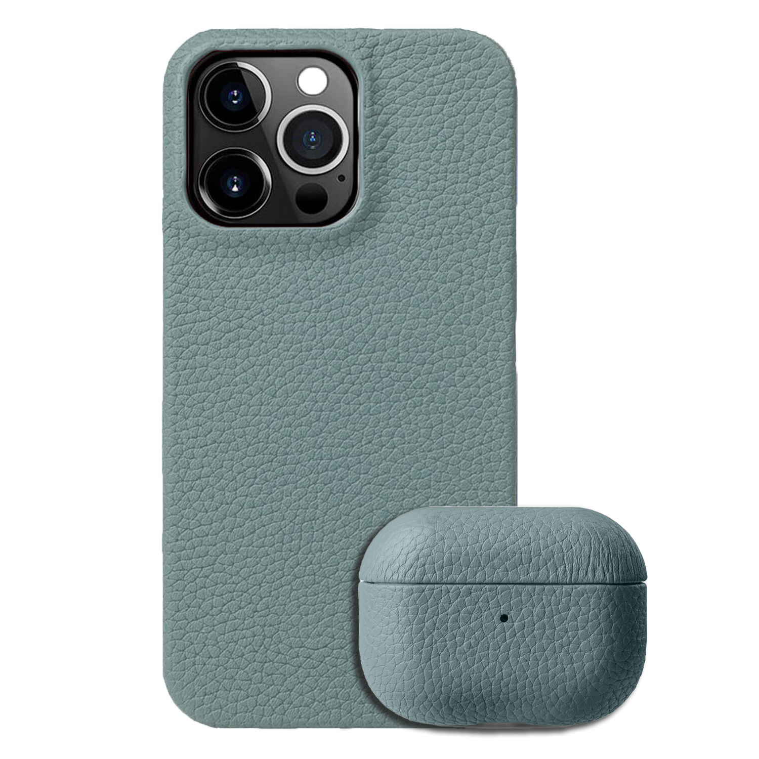 Set Husa pentru Airpods Pro/Airpods Pro2 si Husa pentru Iphone 14 Pro Max Melkco Luxury cu Magsafe din piele naturala, Regal Snap, Calitate Premium, Handmade, Albastru deschis Set Husa pentru Airpods Pro/Airpods Pro2 si Husa pentru Iphone 14 Pro Max Melkco Luxury cu Magsafe din piele naturala, Regal Snap, Calitate Premium, Handmade, Albastru deschis