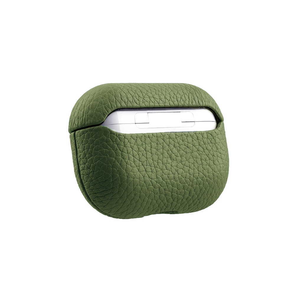 Set Husa pentru Airpods Pro/Airpods Pro2 si Husa pentru Iphone 14 Melkco Luxury din piele naturala, Back Snap, Calitate Premium, Handmade, Verde Set Husa pentru Airpods Pro/Airpods Pro2 si Husa pentru Iphone 14 Melkco Luxury din piele naturala, Back Snap, Calitate Premium, Handmade, Verde - imagine 3