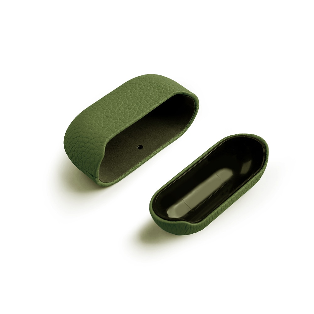 Set Husa pentru Airpods Pro/Airpods Pro2 si Husa pentru Iphone 13 Pro Max Melkco Luxury din piele naturala, Back Snap, Calitate Premium, Handmade, Verde Set Husa pentru Airpods Pro/Airpods Pro2 si Husa pentru Iphone 13 Pro Max Melkco Luxury din piele naturala, Back Snap, Calitate Premium, Handmade, Verde - imagine 8