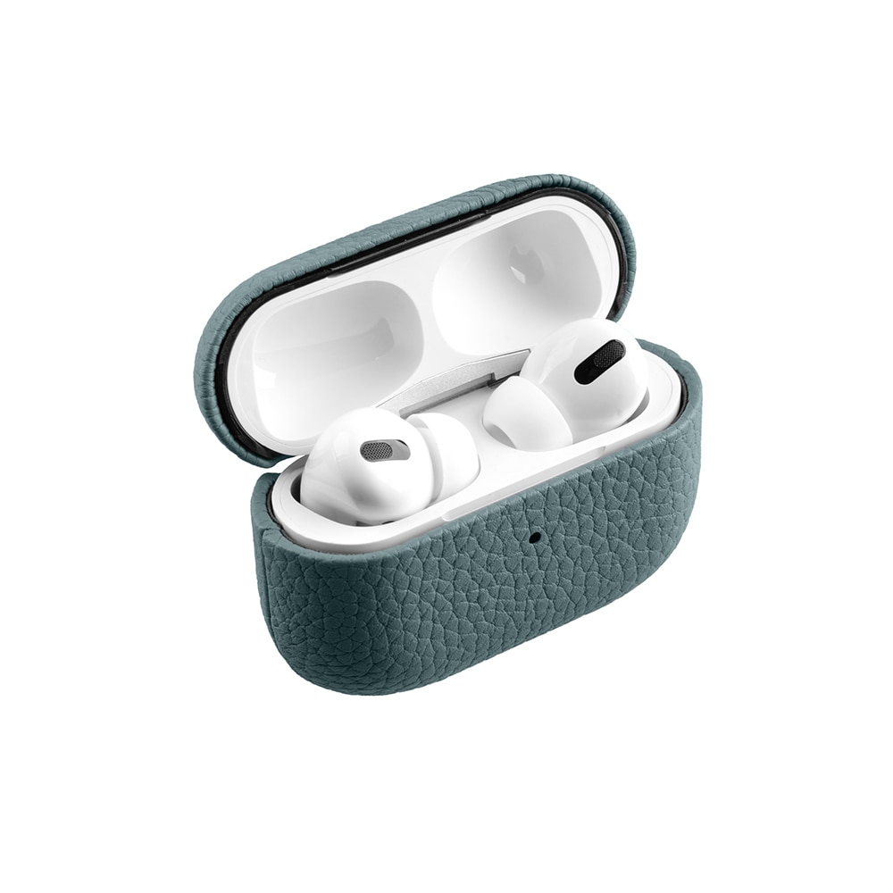 Set Husa pentru Airpods Pro/Airpods Pro2 si Husa pentru Iphone 14 Pro Max Melkco Luxury cu Magsafe din piele naturala, Regal Snap, Calitate Premium, Handmade, Albastru deschis Set Husa pentru Airpods Pro/Airpods Pro2 si Husa pentru Iphone 14 Pro Max Melkco Luxury cu Magsafe din piele naturala, Regal Snap, Calitate Premium, Handmade, Albastru deschis - imagine 2