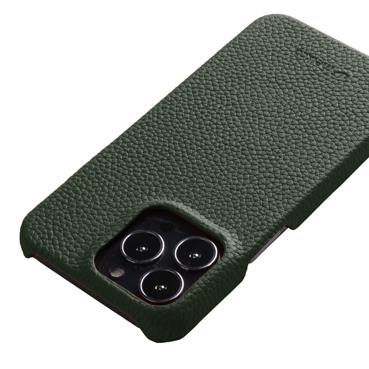 Set Husa pentru Airpods Pro/Airpods Pro2 si Husa pentru Iphone 13 Pro Max Melkco Luxury din piele naturala, Back Snap, Calitate Premium, Handmade, Verde Set Husa pentru Airpods Pro/Airpods Pro2 si Husa pentru Iphone 13 Pro Max Melkco Luxury din piele naturala, Back Snap, Calitate Premium, Handmade, Verde - imagine 4