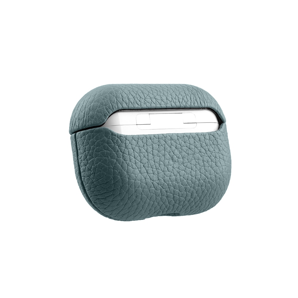 Set Husa pentru Airpods Pro/Airpods Pro2 si Husa pentru Iphone 14 Pro Max Melkco Luxury cu Magsafe din piele naturala, Regal Snap, Calitate Premium, Handmade, Albastru deschis Set Husa pentru Airpods Pro/Airpods Pro2 si Husa pentru Iphone 14 Pro Max Melkco Luxury cu Magsafe din piele naturala, Regal Snap, Calitate Premium, Handmade, Albastru deschis - imagine 3