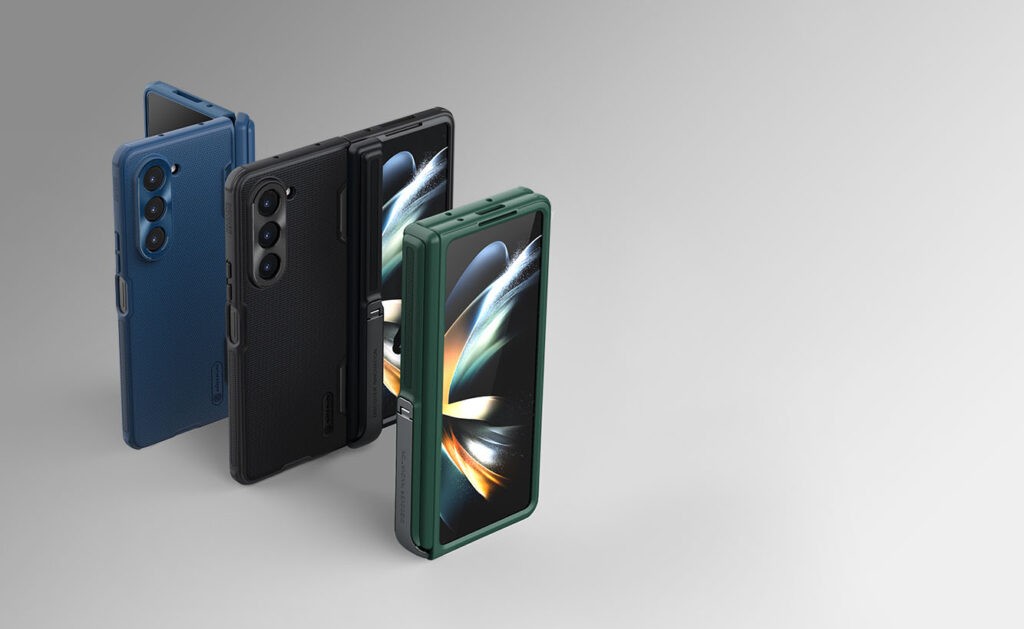 Husa pentru Samsung Galaxy Z Fold 5, Nillkin, Frosted Shield, Calitate Premium, Silicon, TPU, Antisoc, Negru 202308020925386716