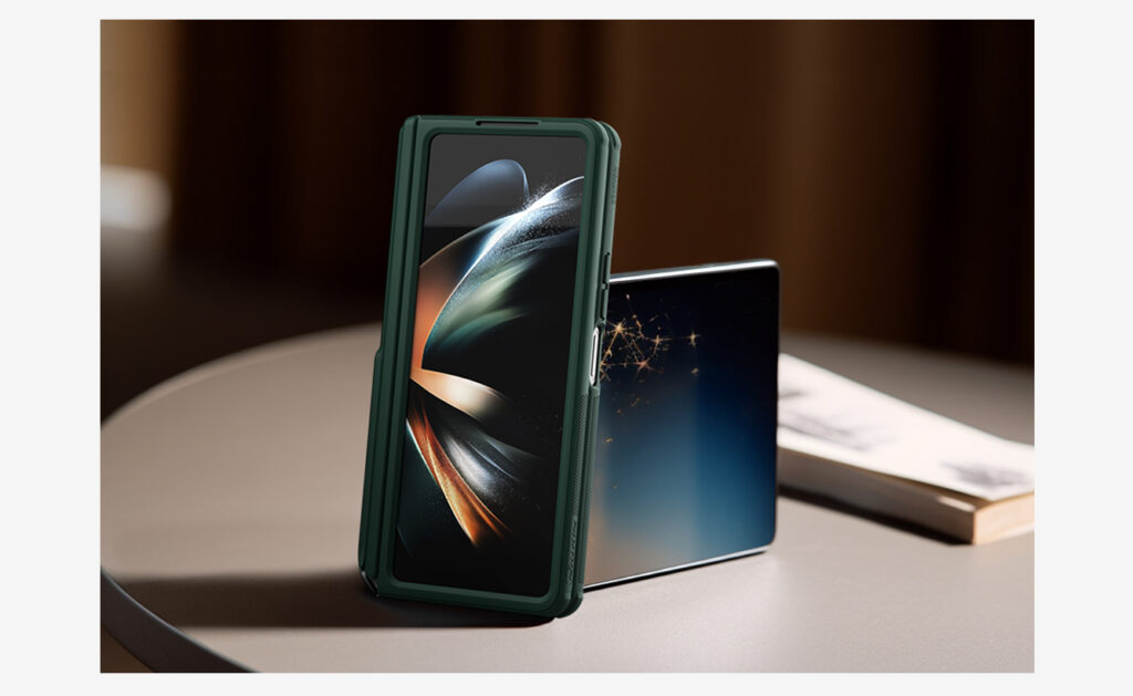 Husa pentru Samsung Galaxy Z Fold 5, Nillkin, Frosted Shield, Calitate Premium, Silicon, TPU, Antisoc, Negru 202308020925422494
