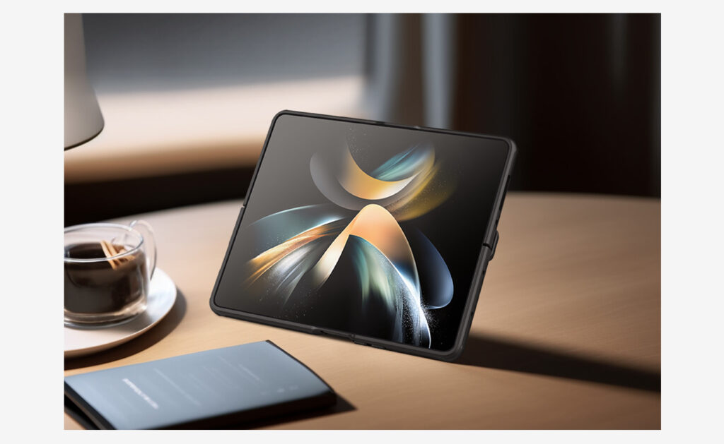 Husa pentru Samsung Galaxy Z Fold 5, Nillkin, Frosted Shield, Calitate Premium, Silicon, TPU, Antisoc, Negru 202308020925429056