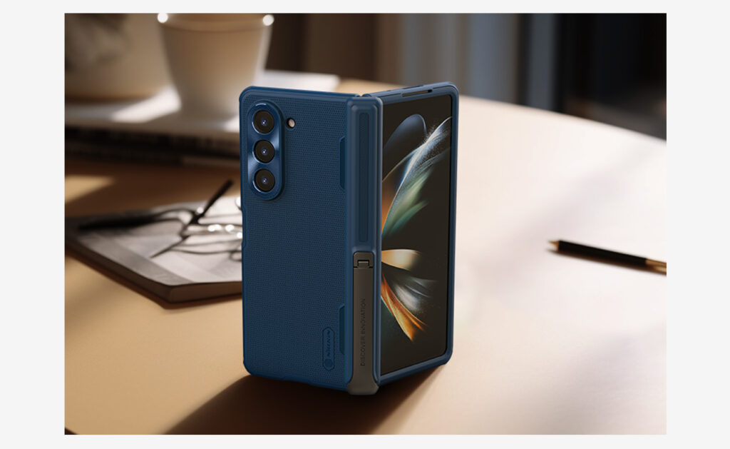 Husa pentru Samsung Galaxy Z Fold 5, Nillkin, Frosted Shield, Calitate Premium, Silicon, TPU, Antisoc, Negru 202308020925437024