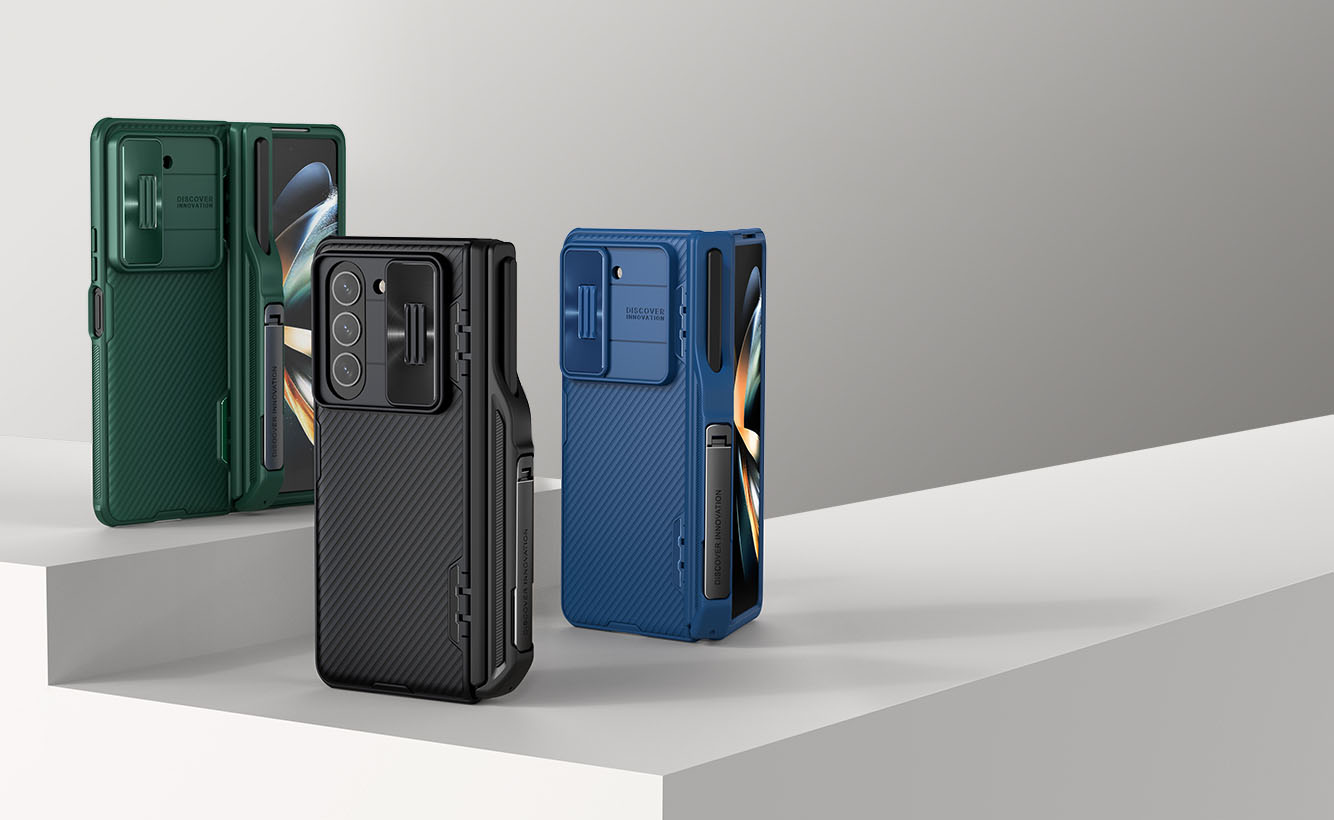 Husa pentru Samsung Galaxy Z Fold 5, Nillkin, Camshield Pro, Calitate Premium, Slider camera, TPU, Antisoc, Verde 202308311714597406