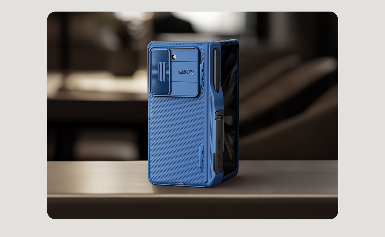 Husa pentru Samsung Galaxy Z Fold 5, Nillkin, Camshield Pro, Calitate Premium, Slider camera, TPU, Antisoc, Verde 202308311715072879