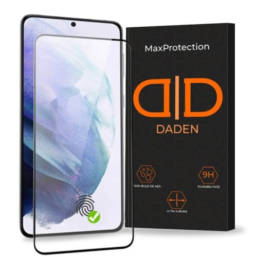 Folie sticla pentru Samsung Galaxy S22 DaDen®, Max Protection, Full Cover, Protectie Profesionala, Ultra Rezistenta