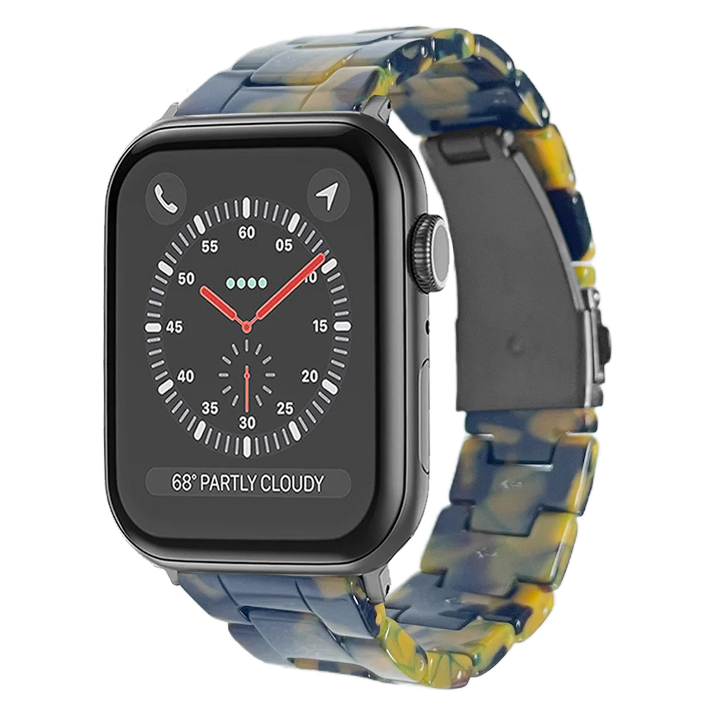 Curea Lussoloop din rasina, compatibila cu Apple Watch 4 /5/6/7/8/SE/Ultra/Ultra 2 - 42/44/45/49MM, Verde/Galben Curea Lussoloop din rasina, compatibila cu Apple Watch 4 /5/6/7/8/SE/Ultra/Ultra 2 - 42/44/45/49MM, Verde/Galben