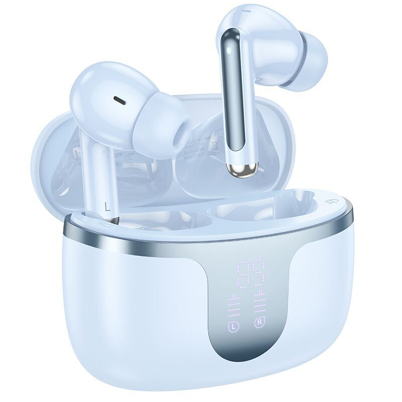 Casti true wireless Hoco EQ10, In Ear, Wireless, BT 5.3, 300mAh, ANC, Albastru Casti true wireless Hoco EQ10, In Ear, Wireless, BT 5.3, 300mAh, ANC, Albastru