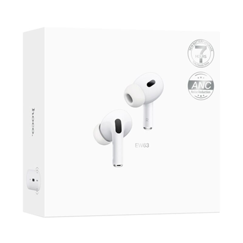 Casti true wireless Hoco EW63, In Ear, Wireless, BT 5.3, 300mAh, ANC, Alb Casti true wireless Hoco EW63, In Ear, Wireless, BT 5.3, 300mAh, ANC, Alb - imagine 6