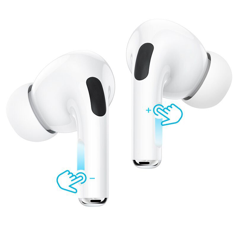 Casti true wireless Hoco EW63, In Ear, Wireless, BT 5.3, 300mAh, ANC, Alb 53808015 1
