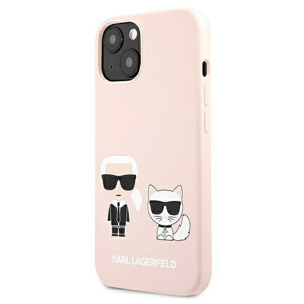 Husa pentru iPhone 13/14/15 Karl Lagerfeld, Karl and Choupette, MagSafe, Silicon, Roz Husa pentru iPhone 13/14/15 Karl Lagerfeld, Karl and Choupette, MagSafe, Silicon, Roz - imagine 2