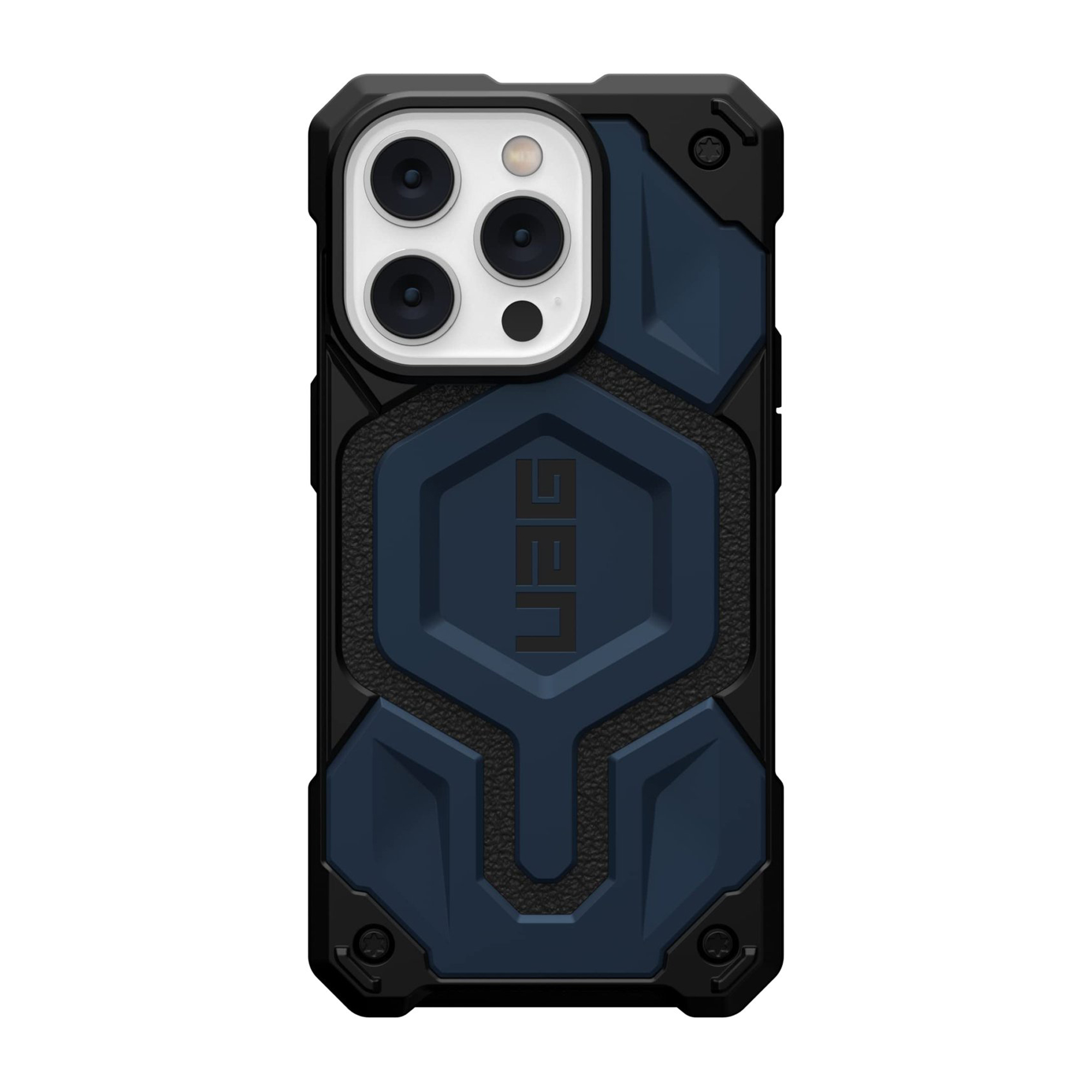 Husa pentru iPhone 13 Pro UAG Monarch Pro, din fibra de carbon, Magsafe, Margini protejate, Protectie Antisoc, Camera Ultra Safe, Negru/Albastru Husa pentru iPhone 13 Pro UAG Monarch Pro, din fibra de carbon, Magsafe, Margini protejate, Protectie Antisoc, Camera Ultra Safe, Negru/Albastru