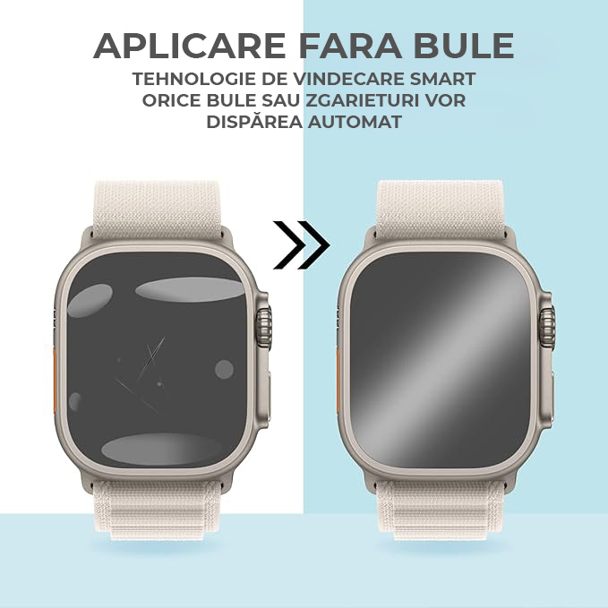 Set de 6 folii din silicon transparente pentru orice model de smartwatch Set de 6 folii din silicon transparente pentru orice model de smartwatch - imagine 2