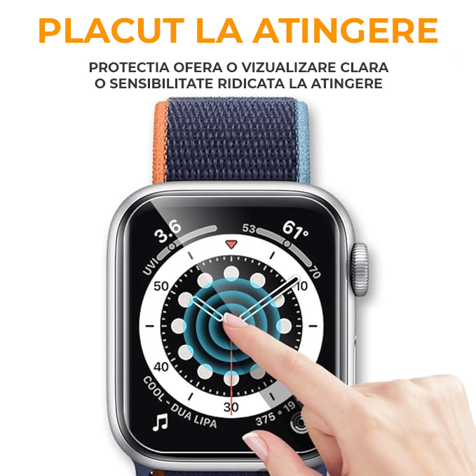 Set de 6 folii din silicon transparente pentru orice model de smartwatch Set de 6 folii din silicon transparente pentru orice model de smartwatch - imagine 3