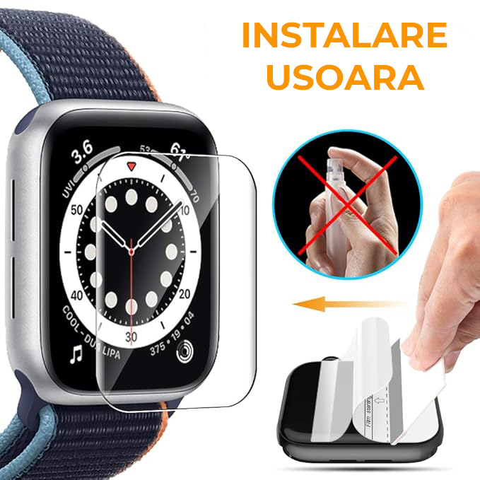 Set de 6 folii din silicon transparente pentru orice model de smartwatch Set de 6 folii din silicon transparente pentru orice model de smartwatch - imagine 7