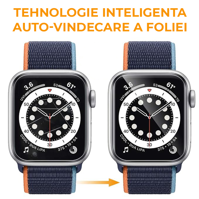 Set de 6 folii din silicon transparente pentru orice model de smartwatch Set de 6 folii din silicon transparente pentru orice model de smartwatch - imagine 5