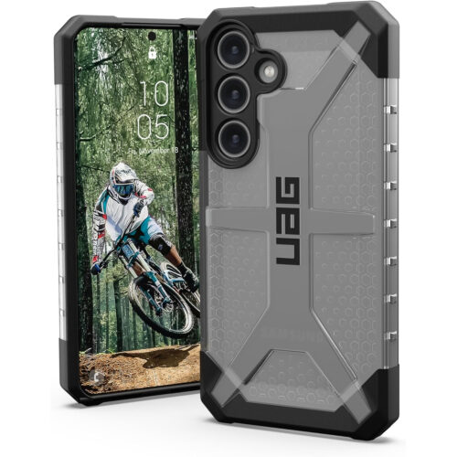 Husa pentru Samsung Galaxy S24 UAG Plasma, Margini protejate, Protectie Antisoc, Camera Ultra Safe, Transparent