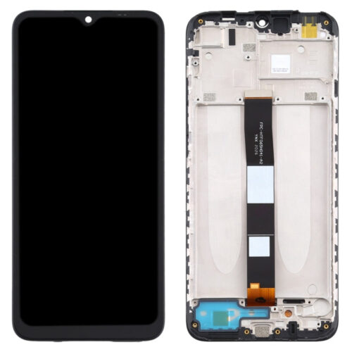 Display cu rama pentru Xiaomi Redmi 10A (2022) / 9A/ 9C/ 9AT/ 9C NFC (2020), DaDen®, Negru, LCD, Ecran Tactil, Best Quality