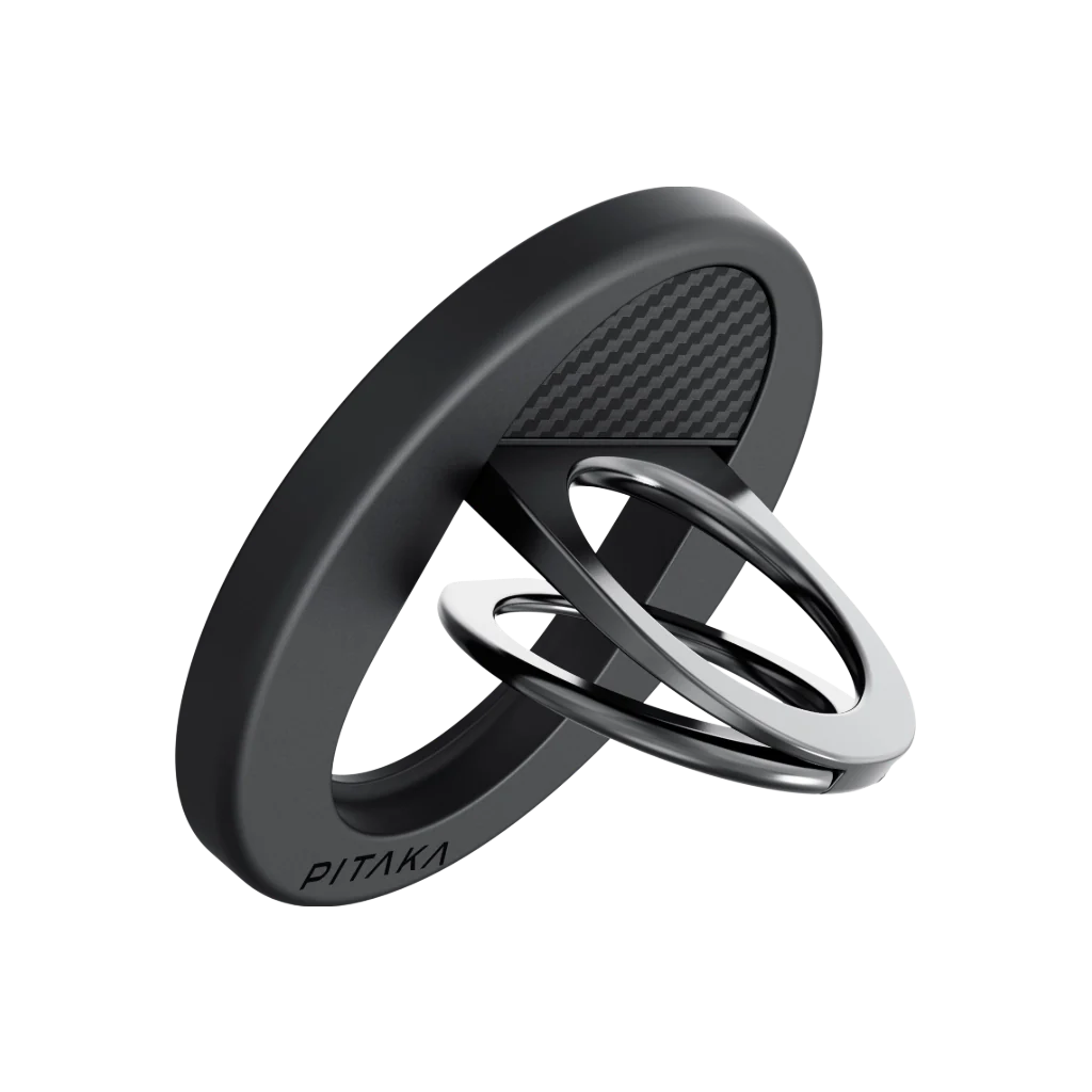 Pitaka MagEZ Grip 3 Suport magnetic pentru telefon cu inel de prindere, Compatibil MagSafe, Negru Pitaka MagEZ Grip 3 Suport magnetic pentru telefon cu inel de prindere, Compatibil MagSafe, Negru - imagine 3
