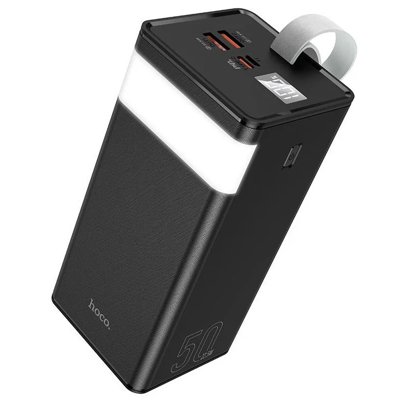 baterie portabila hoco j86a 50000mah iesire 2xusb negru