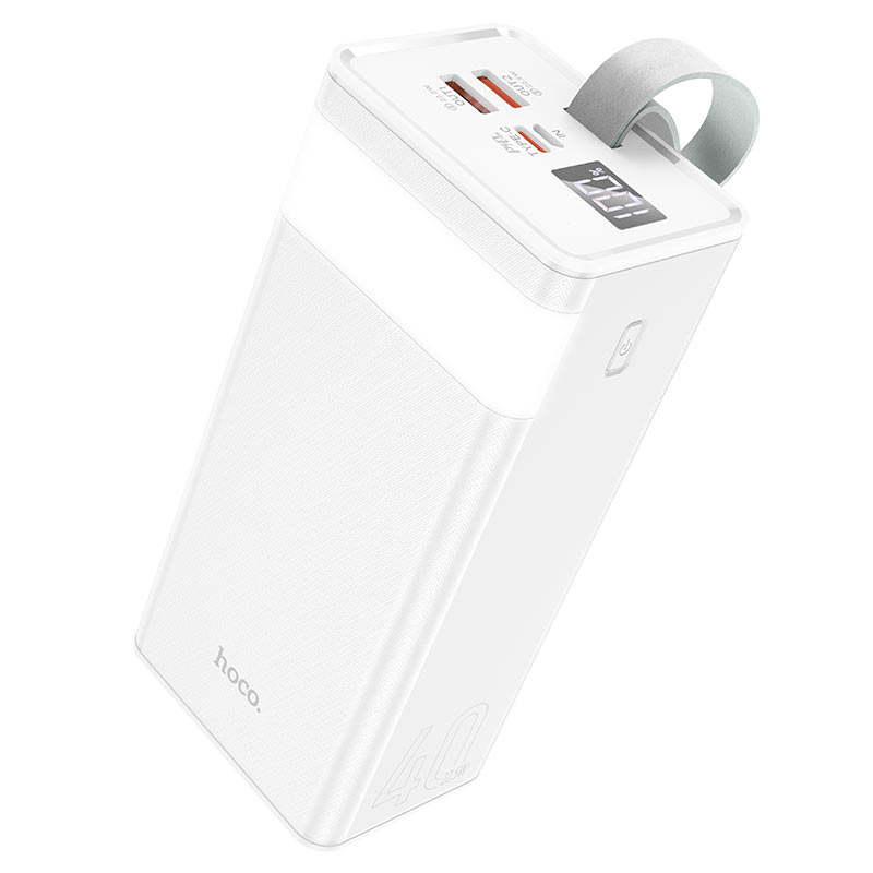 hoco j86 powermaster 22 5w fully compatible power bank 40000mah white
