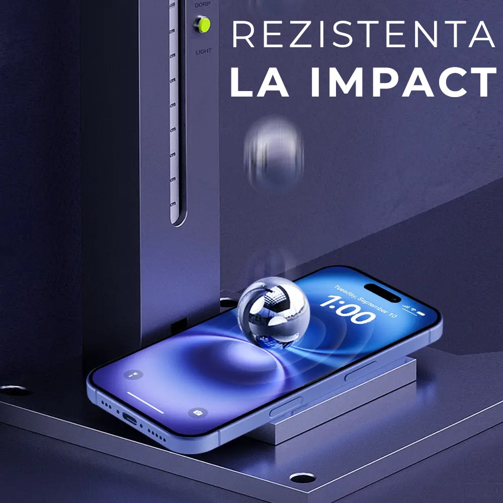 Folie Sticla Privacy pentru iPhone 17 Pro Daden MaxProtection, Full Cover, Protectie Profesionala, Ultra Rezistenta, Calitate Premium, Margini negre Folie Sticla Privacy pentru iPhone 17 Pro Daden MaxProtection, Full Cover, Protectie Profesionala, Ultra Rezistenta, Calitate Premium, Margini negre - imagine 5