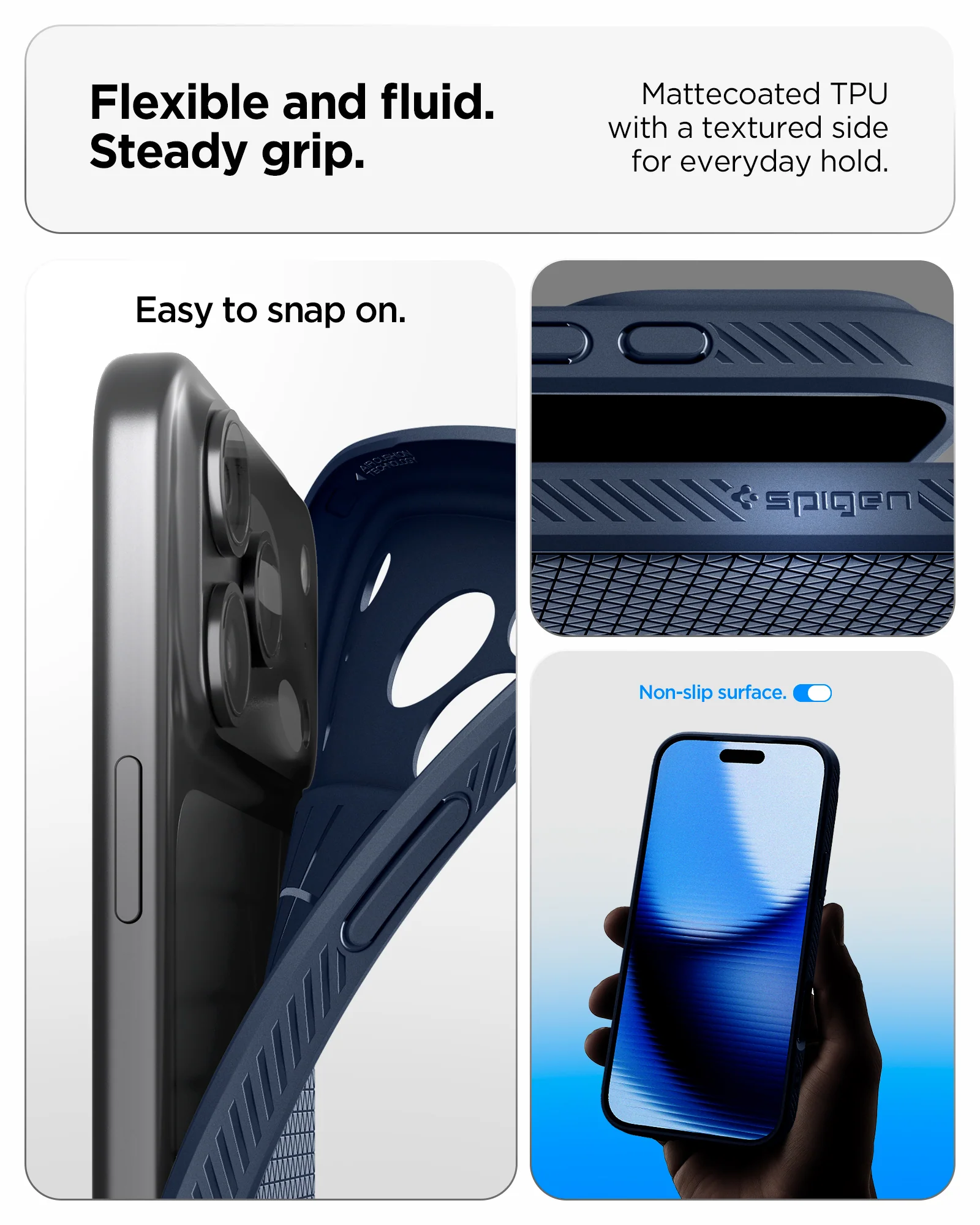 Husa pentru iPhone 17 Pro Max, Spigen Liquid Air, Albastru 8800283313987 10