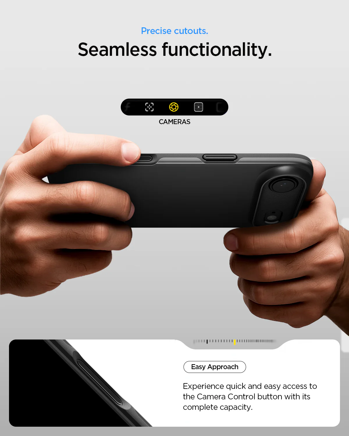 Husa pentru iPhone 17 Air, Spigen Thin Fit, MagSafe, Negru 8800283314380 16