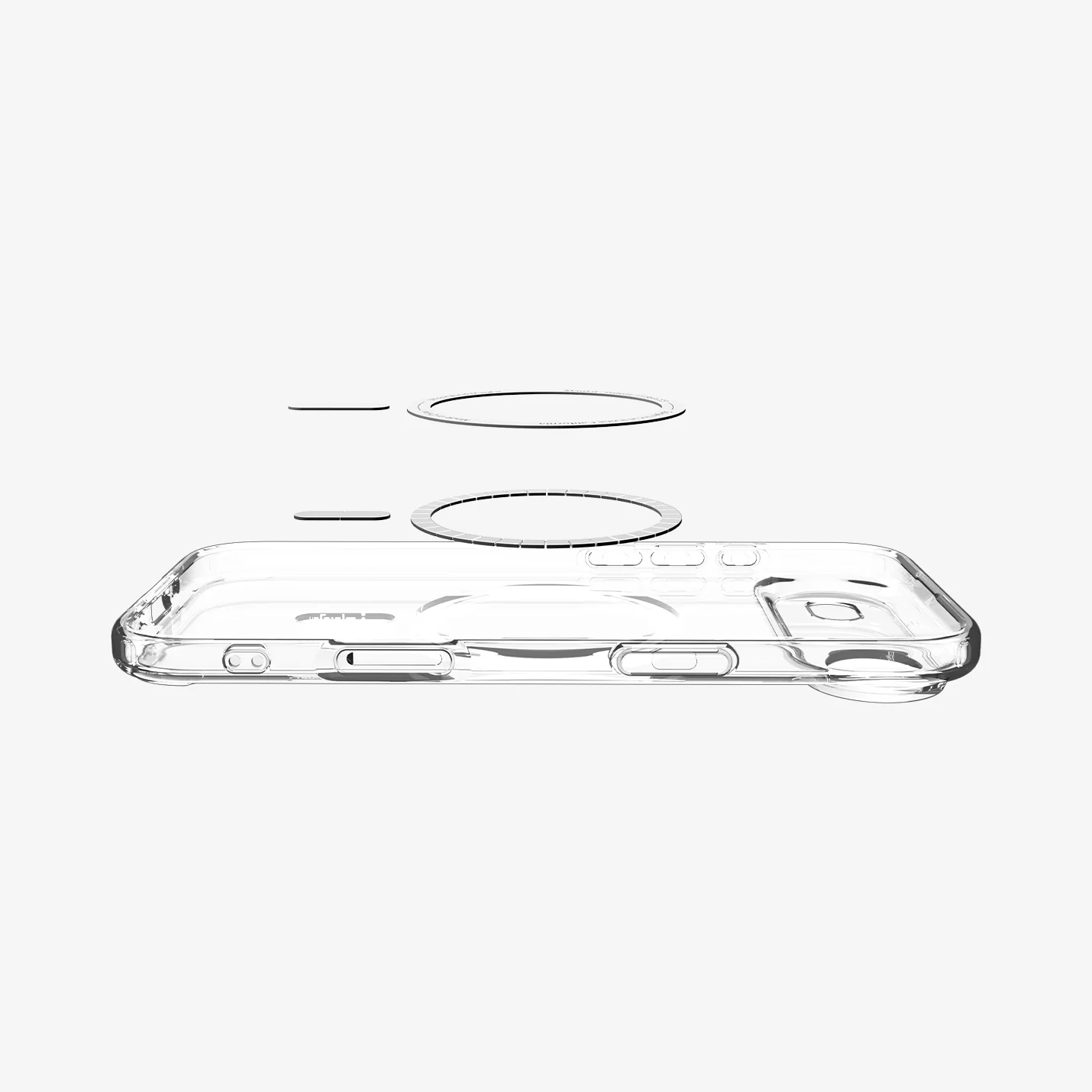 Husa pentru iPhone 17 Air, Spigen Ultra Hybrid, MagSafe, Transparent/ Auriu Husa pentru iPhone 17 Air, Spigen Ultra Hybrid, MagSafe, Transparent/ Auriu - imagine 7