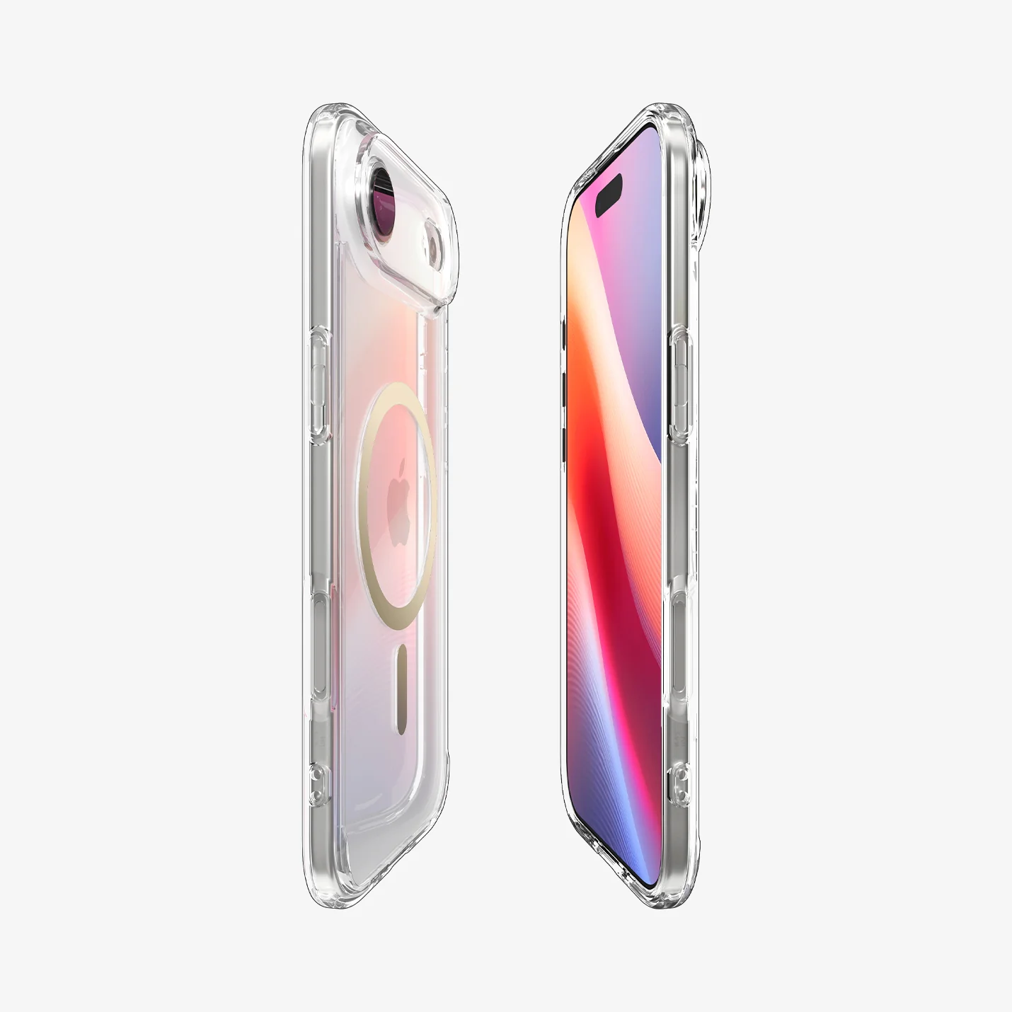 Husa pentru iPhone 17 Air, Spigen Ultra Hybrid, MagSafe, Transparent/ Auriu Husa pentru iPhone 17 Air, Spigen Ultra Hybrid, MagSafe, Transparent/ Auriu - imagine 5
