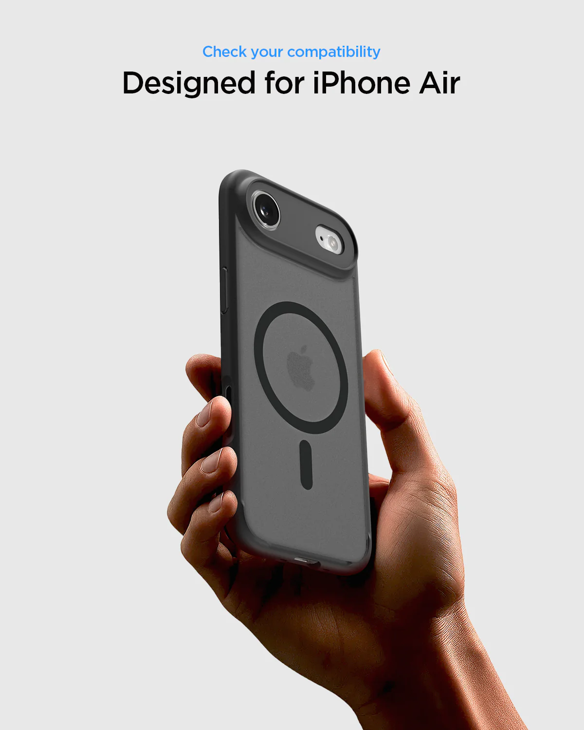 Husa pentru iPhone 17 Air, Spigen Ultra Hybrid, MagSafe, Frost Black 8800283314489 7