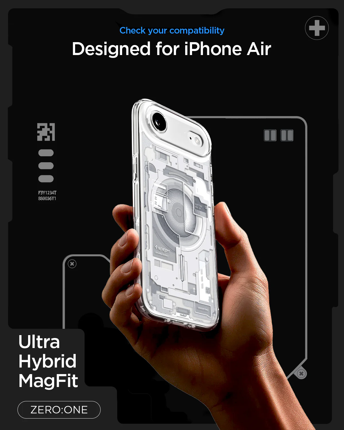 Husa pentru iPhone 17 Air, Spigen Ultra Hybrid Zero One, MagSafe, Alb 8800283314502 12