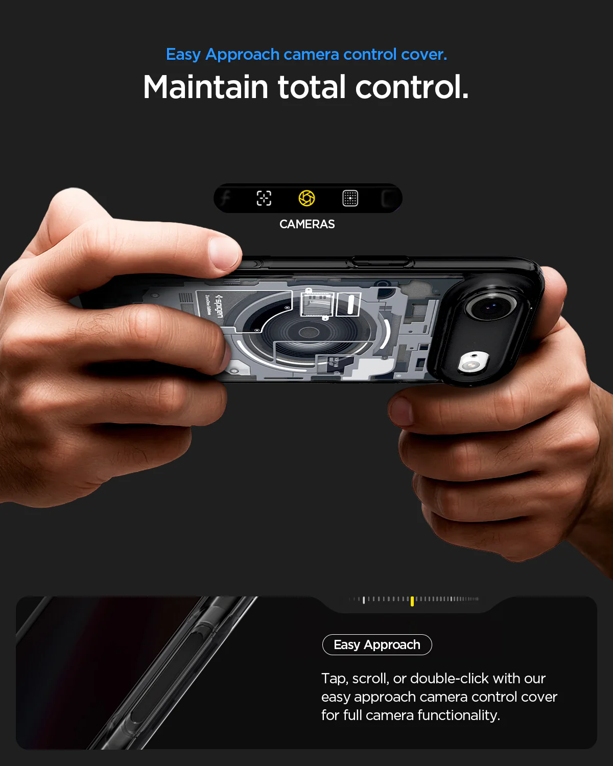 Husa pentru iPhone 17 Air, Spigen Ultra Hybrid Zero One, MagSafe, Negru 8800283314526 10