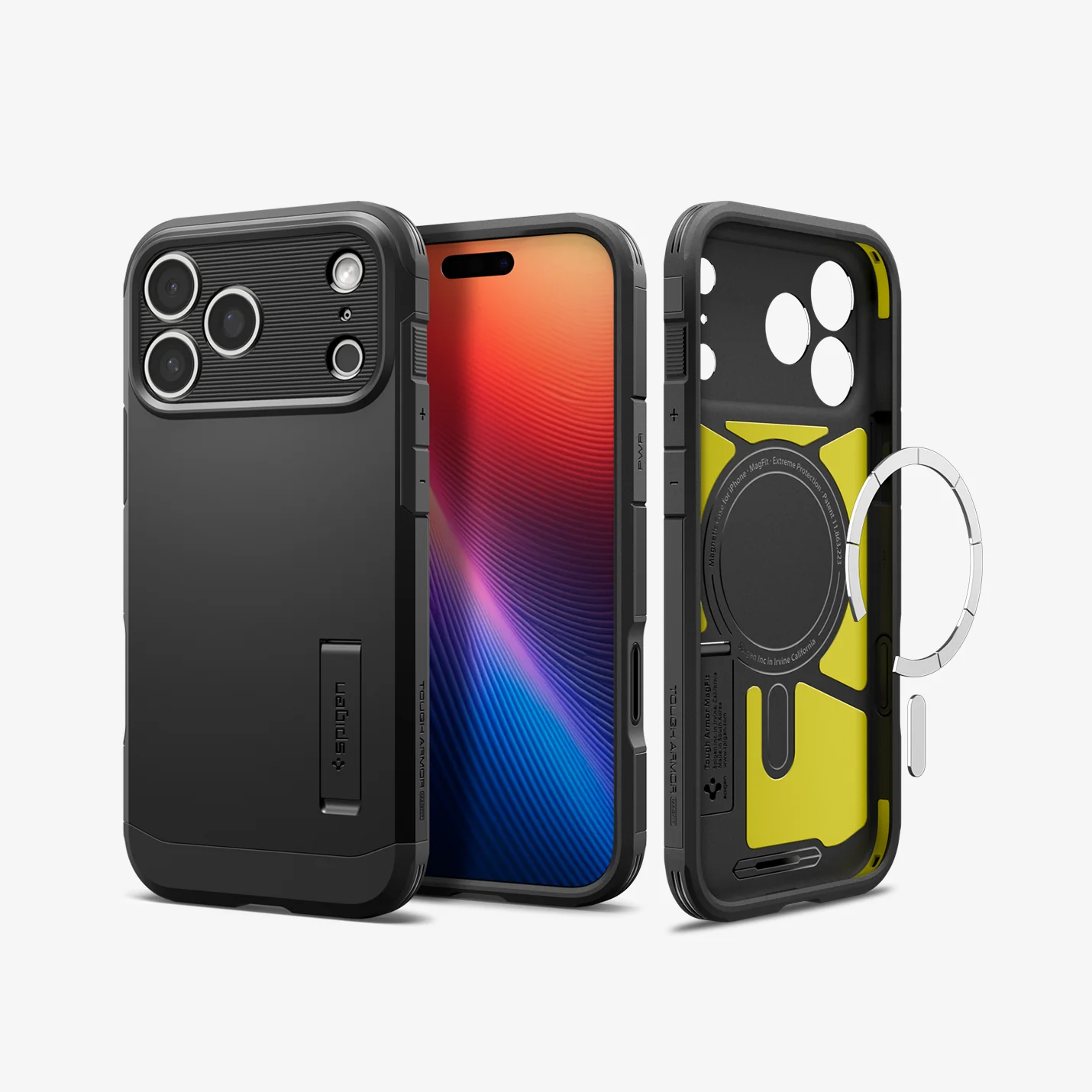 Husa pentru iPhone 17 Pro, Tough Armor "T", MagSafe, Negru Husa pentru iPhone 17 Pro, Tough Armor "T", MagSafe, Negru - imagine 2