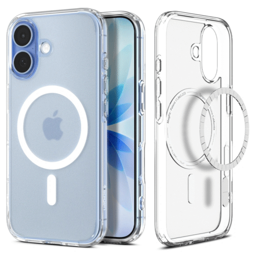 Husa pentru iPhone 17, Spigen Ultra Hybrid, MagSafe, Frost White