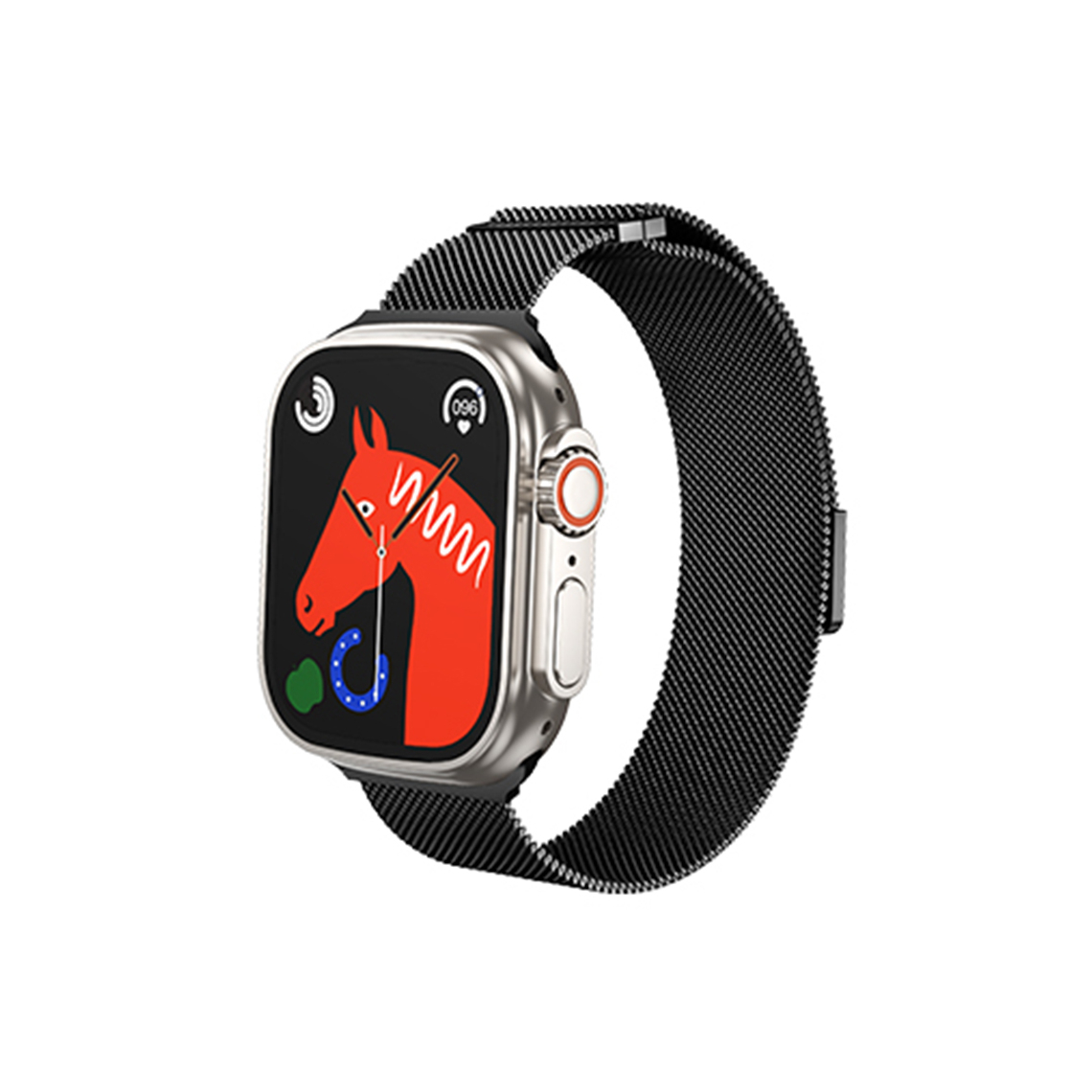 Curea pentru Apple Watch 42/44/45/49mm Hoco AS101 Milanese, Inchidere magnetica, Material metalic, Negru Curea pentru Apple Watch 42/44/45/49mm Hoco AS101 Milanese, Inchidere magnetica, Material metalic, Negru