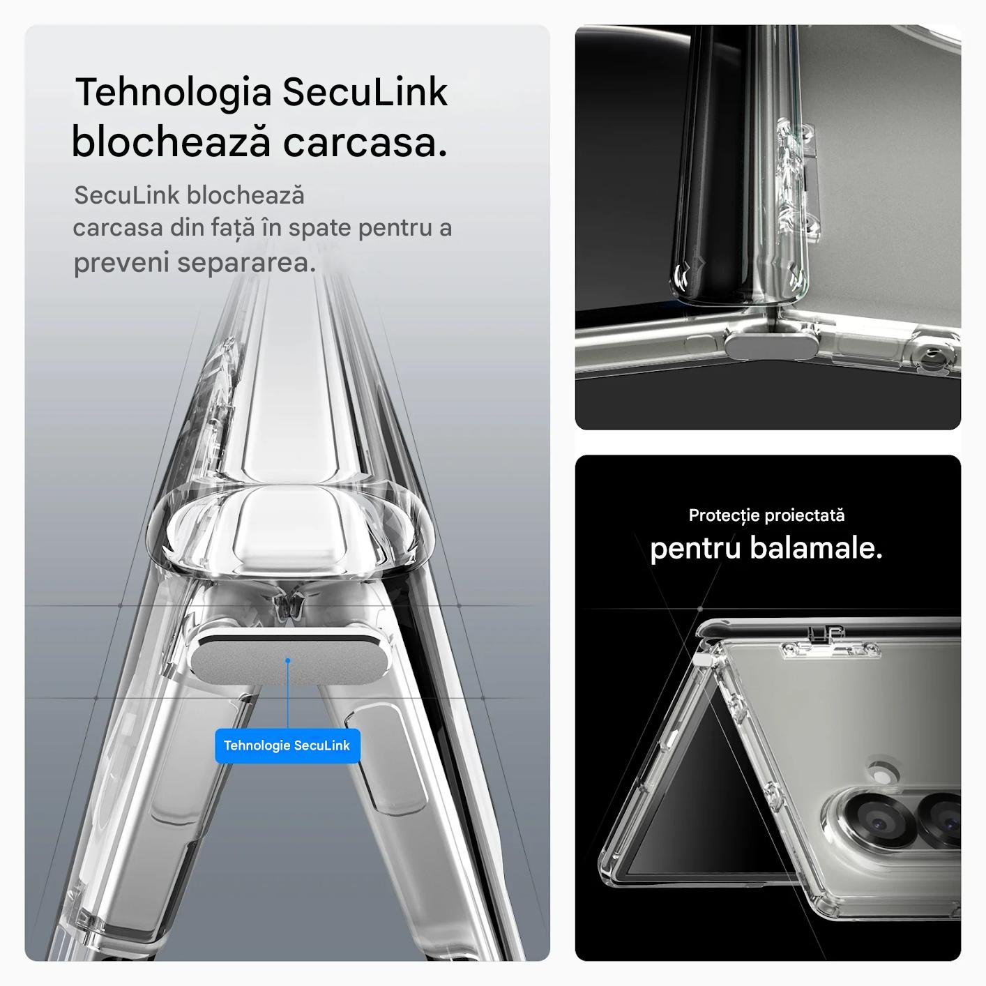 Husa pentru Samsung Galaxy Z Fold7 Spigen Ultra Hybrid Pro MagSafe, Incarcare wireless, Protectie balama, Calitate premium, Transparenta