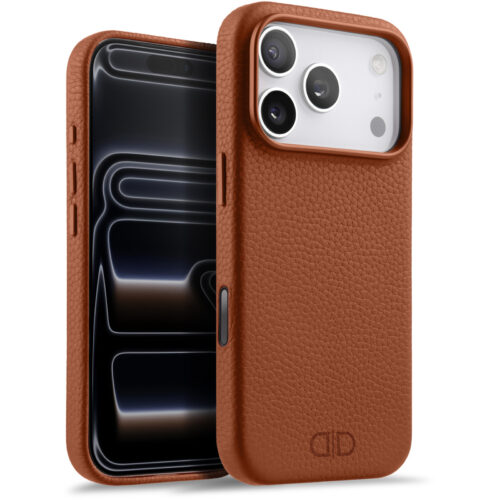 Husa pentru Apple iPhone 17 Pro Daden Luxury din piele naturala, Magsafe, Protectie Action Button, Calitate Premium, Handmade, Maro