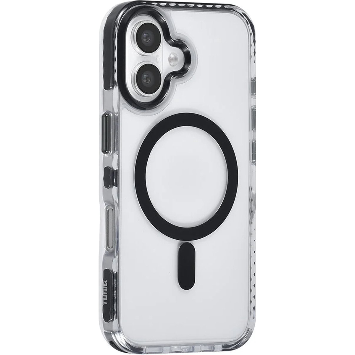 Husa pentru Apple iPhone 17 DaDen®, Snur detasabil, Antisoc, Protectie Superioara, Bumper interior, Magsafe, Transparenta cu Negru Husa pentru Apple iPhone 17 DaDen®, Snur detasabil, Antisoc, Protectie Superioara, Bumper interior, Magsafe, Transparenta cu Negru - imagine 3