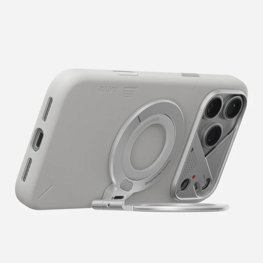 Stand MagSafe Aulumu G09 Infinite 360°, Corp din aluminiu, Rotire 360° pe mai multe axe, Prindere magnetica puternica, Inel ergonomic pentru sustinere, Suport pentru birou, Alb Stand MagSafe Aulumu G09 Infinite 360°, Corp din aluminiu, Rotire 360° pe mai multe axe, Prindere magnetica puternica, Inel ergonomic pentru sustinere, Suport pentru birou, Alb - imagine 12