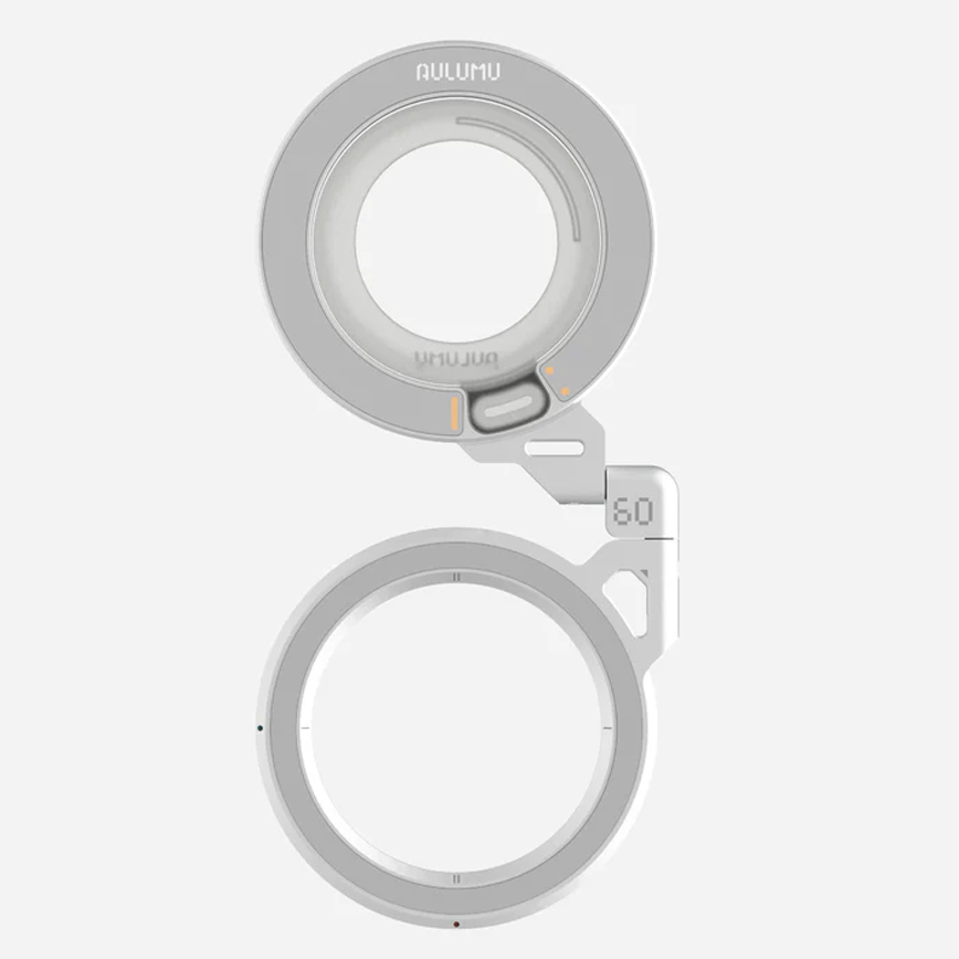Stand MagSafe Aulumu G09 Infinite 360°, Corp din aluminiu, Rotire 360° pe mai multe axe, Prindere magnetica puternica, Inel ergonomic pentru sustinere, Suport pentru birou, Alb Stand MagSafe Aulumu G09 Infinite 360°, Corp din aluminiu, Rotire 360° pe mai multe axe, Prindere magnetica puternica, Inel ergonomic pentru sustinere, Suport pentru birou, Alb - imagine 15